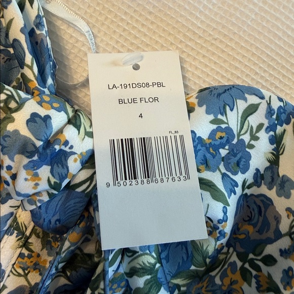 Lavish Alice Floral Print Ballom Sleeves Mini Dress Size 4 NWT - Picture 5 of 15